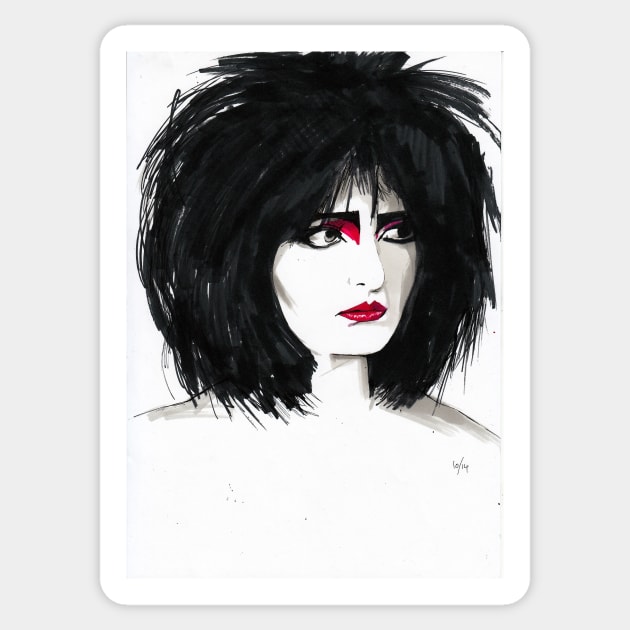 Siouxsie Sioux Sticker by vintage-glow